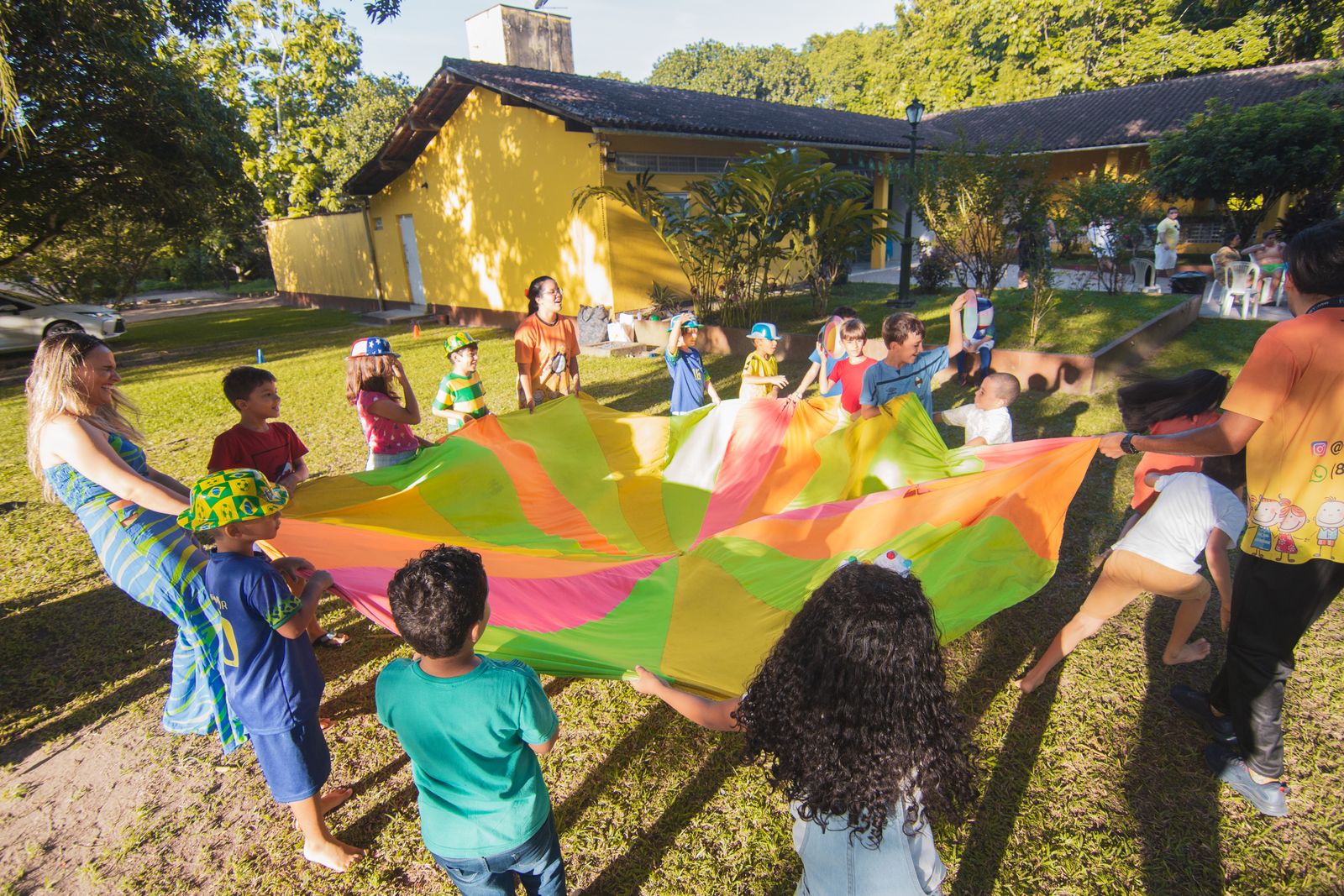 Pearl Quest children playing together outdoors